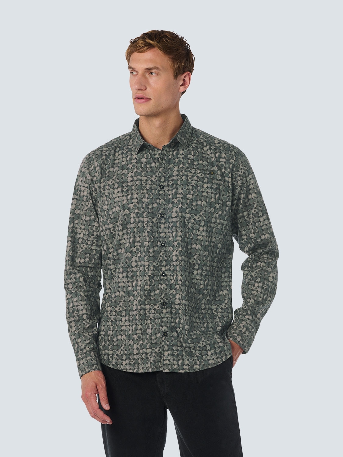 NO EXCESS Langarmhemd, mit All-Over Print NO EXCESS Langarmhemd, mit All-Over Print von NO EXCESS