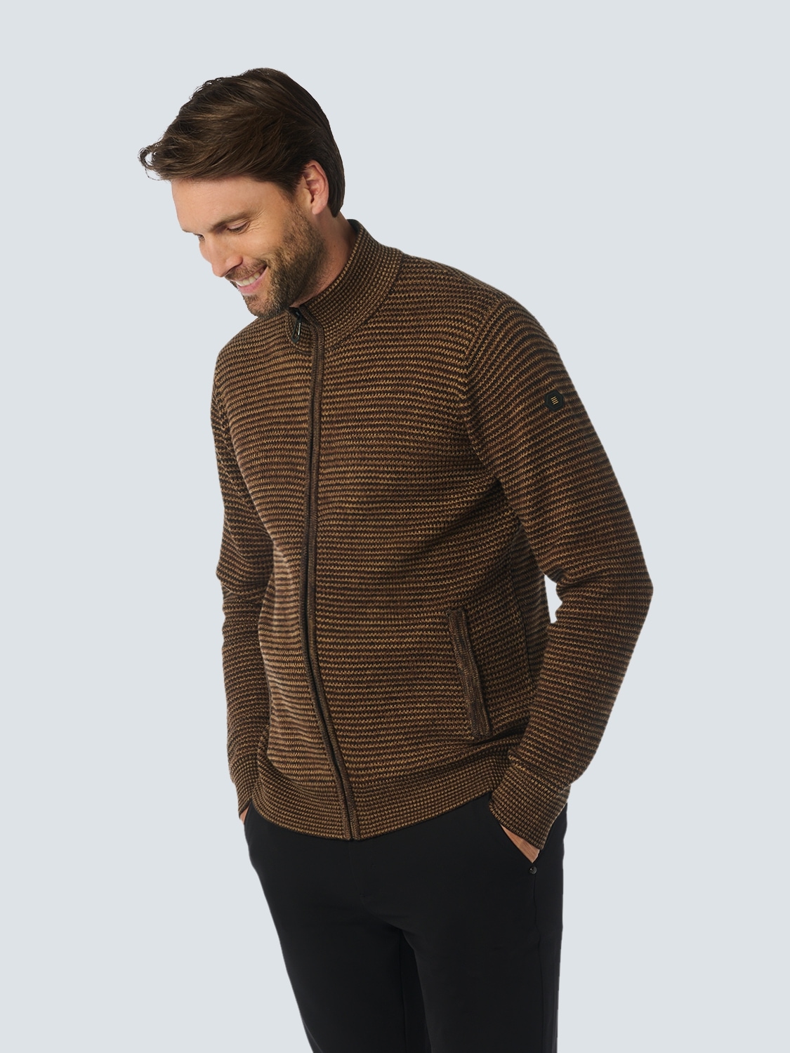 NO EXCESS Strickjacke, aus meliertem Strukturstrick NO EXCESS Strickjacke, aus meliertem Strukturstrick von NO EXCESS