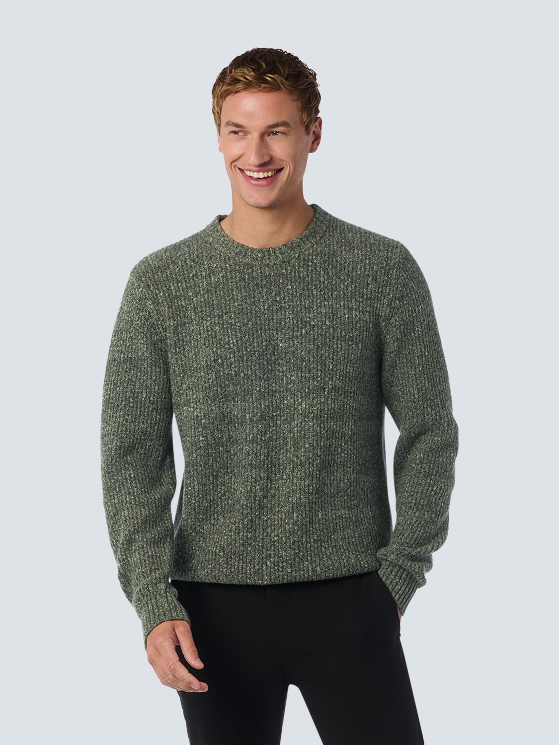 NO EXCESS Strickpullover, in melierter Optik von NO EXCESS