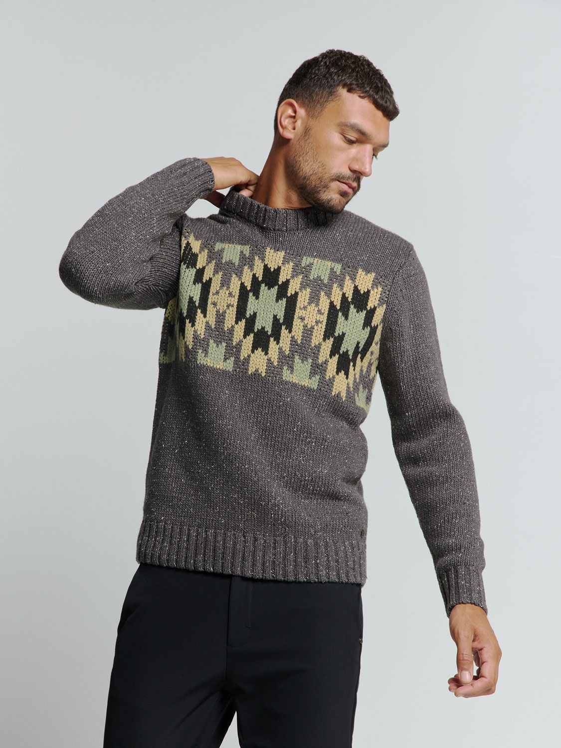 NO EXCESS Strickpullover, mit Jaquard-Muster von NO EXCESS