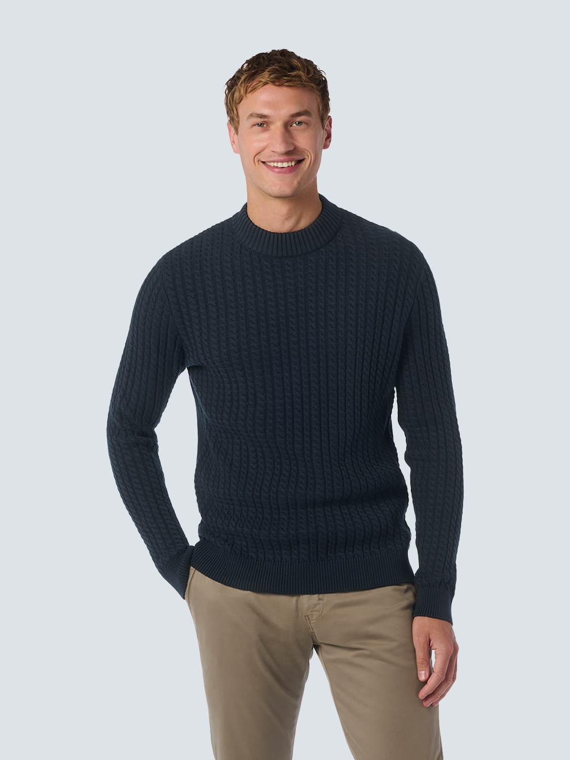 NO EXCESS Strickpullover, mit Zopfmuster von NO EXCESS