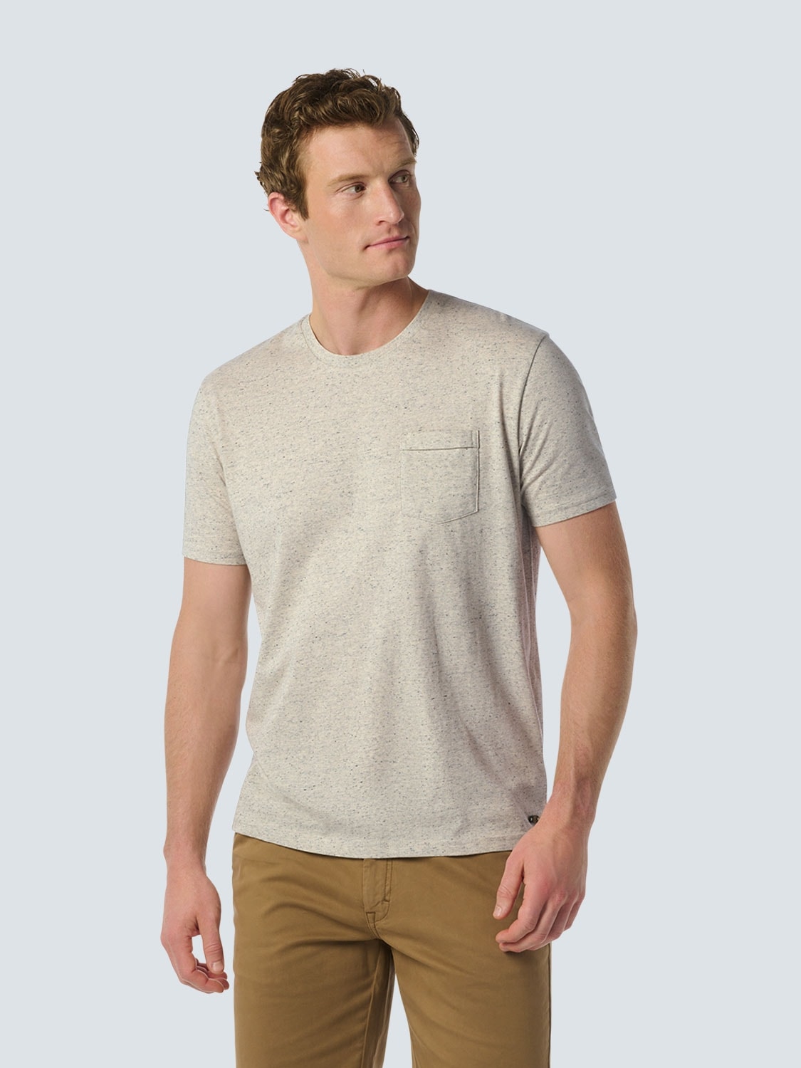 NO EXCESS T-Shirt, mit Bursttasche in melierter Optik von NO EXCESS