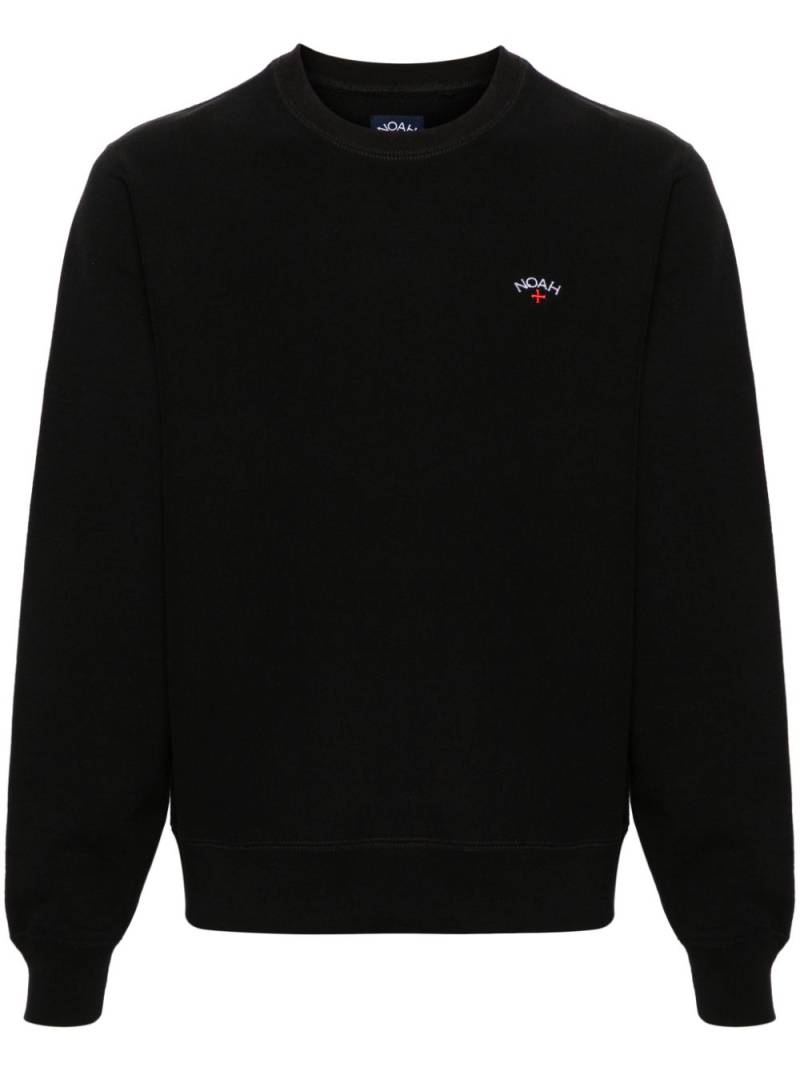 NOAH NY logo-embroidered cotton sweatshirt - Black von NOAH NY