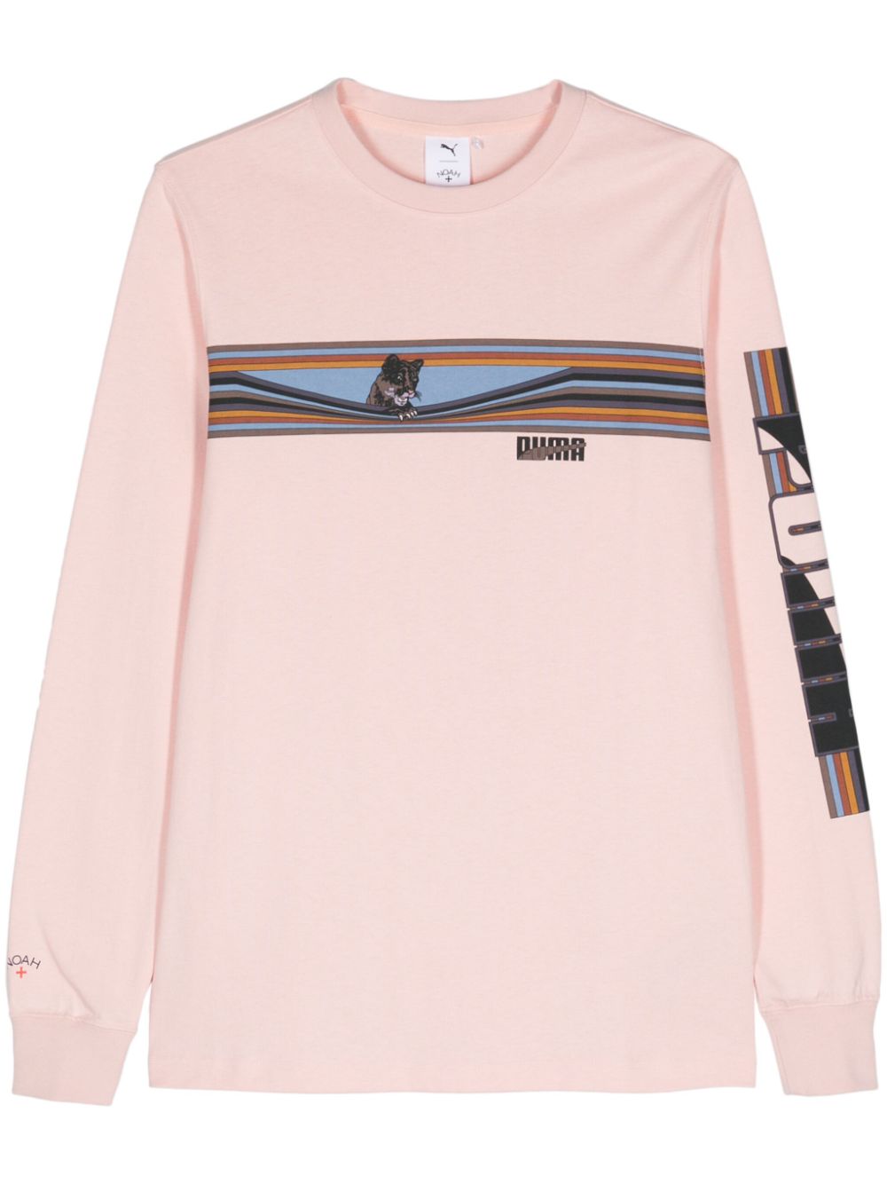 NOAH NY x Puma logo-print T-shirt - Pink von NOAH NY