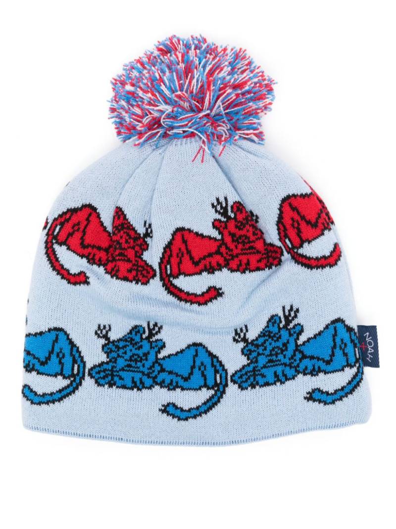 NOAH NY x Puma patterned-jacquard beanie - Blue von NOAH NY