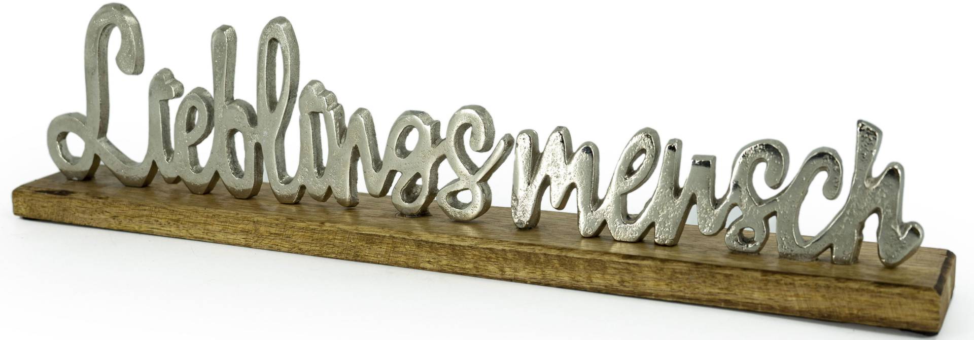 NOOR LIVING Deko-Schriftzug »Lieblingsmensch«, aus Holz und Aluminium NOOR LIVING Deko-Schriftzug »Lieblingsmensch«, aus Holz und Aluminium von NOOR LIVING