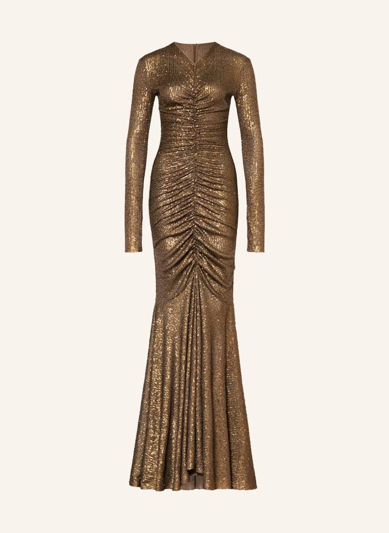 Norma Kamali Abendkleid Mit Pailletten gold von NORMA KAMALI