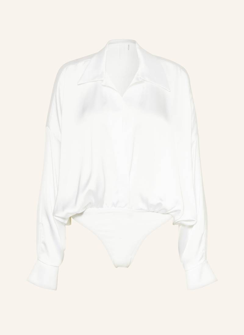 Norma Kamali Satin-Body weiss von NORMA KAMALI