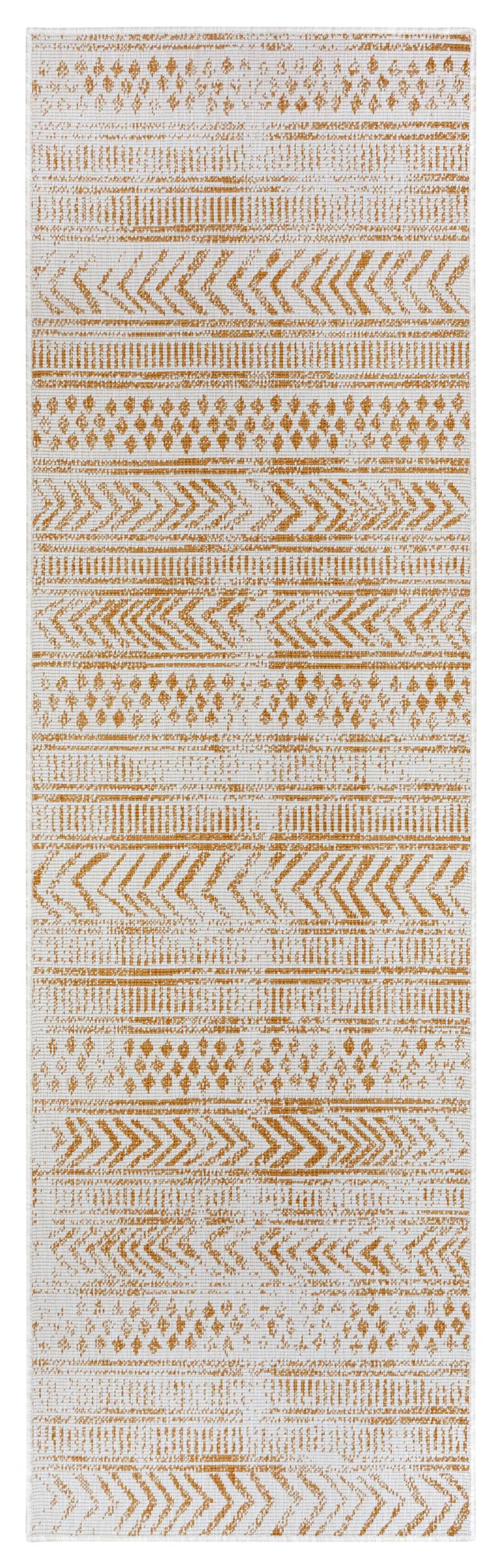 NORTHRUGS Teppich »BIRI Wendeteppich«, rechteckig, 5 mm Höhe, In-& Outdoor, Wetterfest, Balkon, Läufer, Wohnzimmer, Wasserfest, Boho von NORTHRUGS