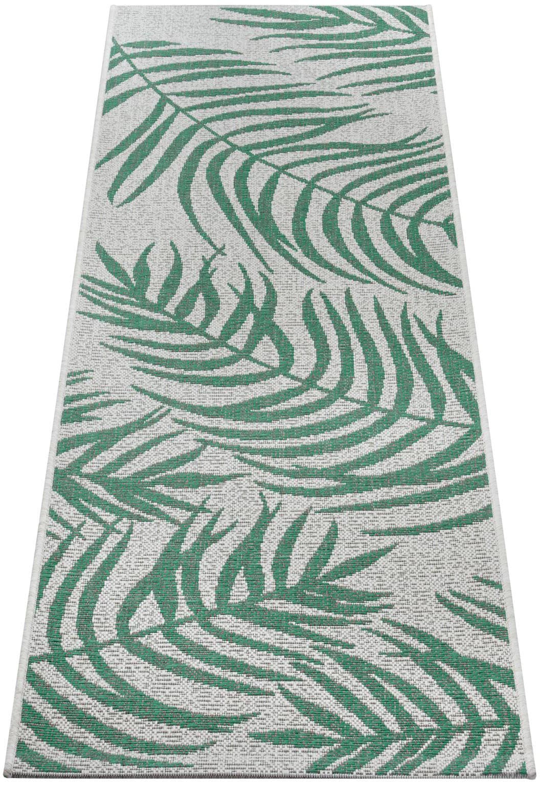 NORTHRUGS Läufer »Palmera«, rechteckig, Flachgewebe Florales Design, gekettelt, Robust, Pflegeleicht von NORTHRUGS