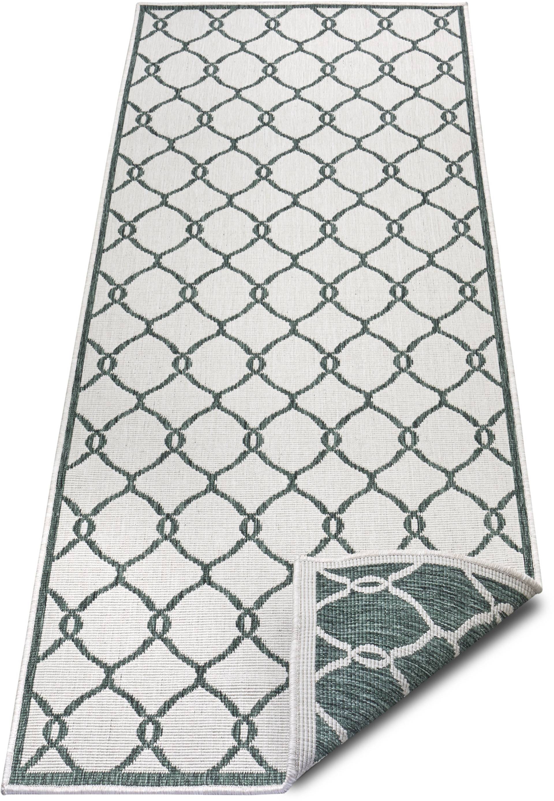 NORTHRUGS Läufer »Rimini«, rechteckig, In-und Outdoor geeignet, Robust, Pflegeleicht, Flachgewebe, Wendbar von NORTHRUGS