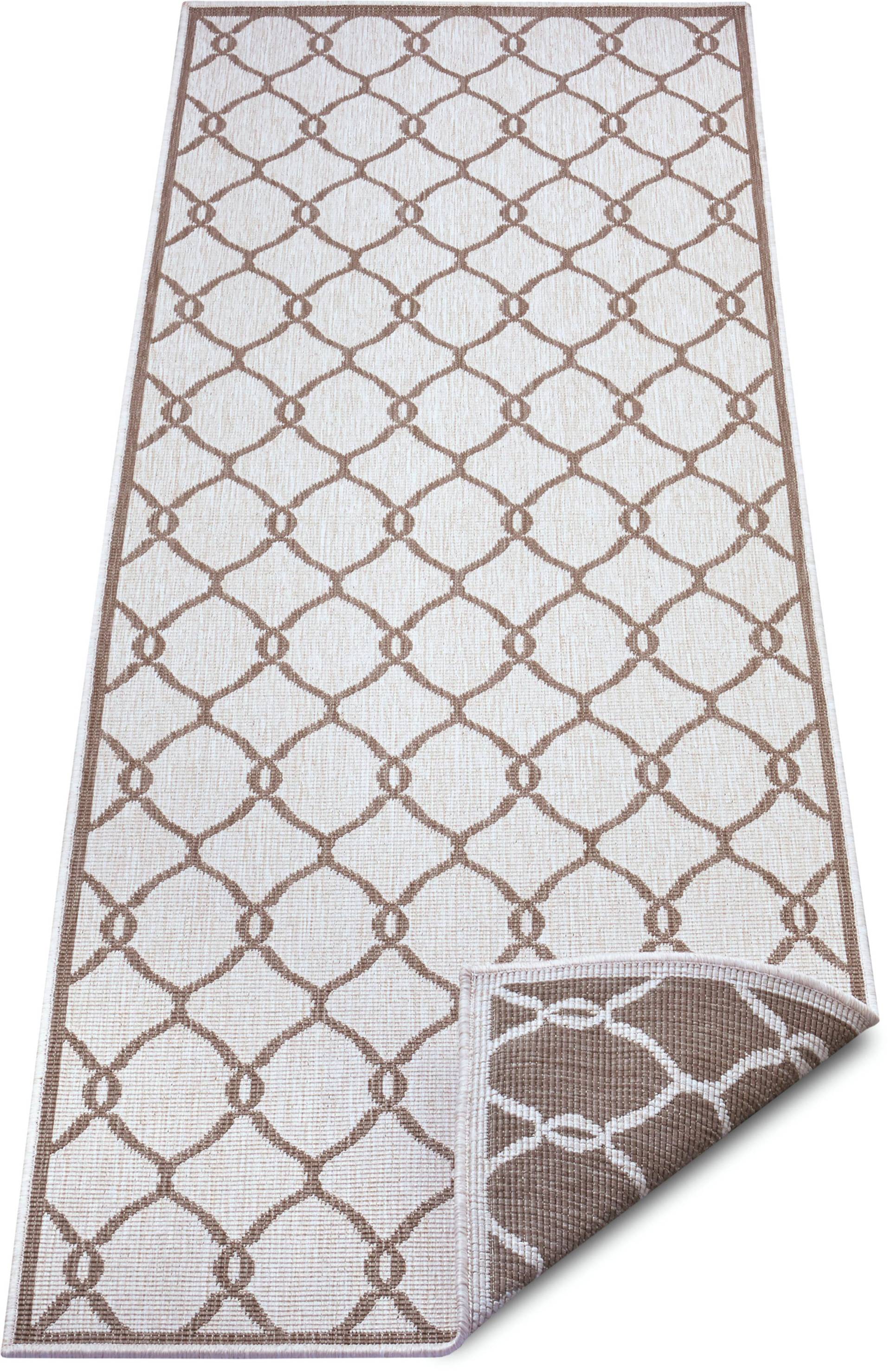 NORTHRUGS Läufer »Rimini«, rechteckig, In-und Outdoor geeignet, Robust, Pflegeleicht, Flachgewebe, Wendbar von NORTHRUGS