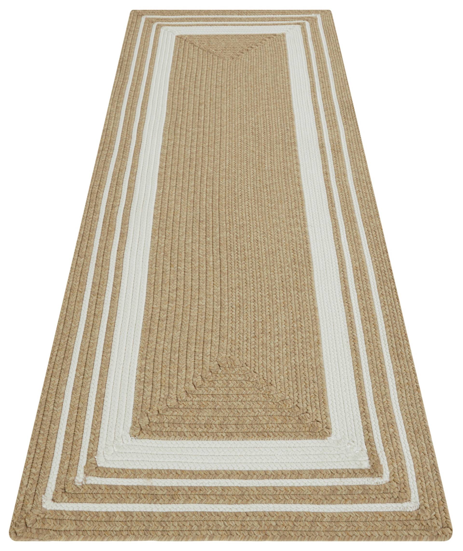 NORTHRUGS Teppich »Trenzado«, rechteckig, 10 mm Höhe, In- & Outdoor, Handmade-Look, Läufer, Wetterfest, Balkon, Wohnzimmer von NORTHRUGS