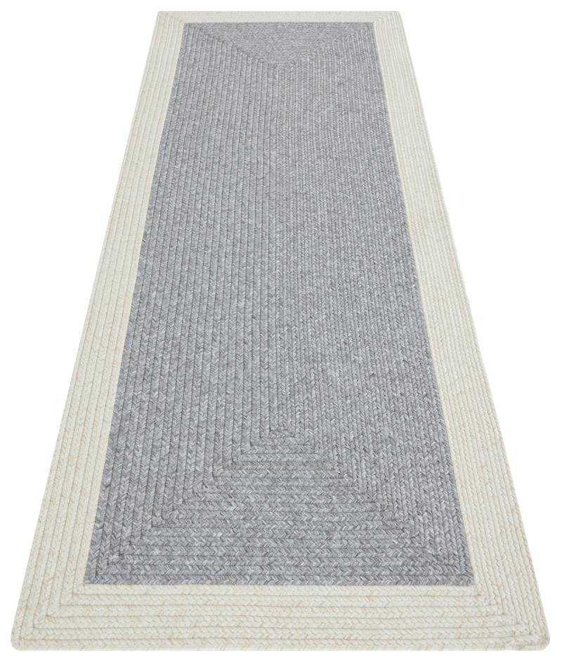 NORTHRUGS Teppich »Trenzado«, rechteckig, 10 mm Höhe, In- & Outdoor, Handmade-Look, Läufer, Wetterfest, Balkon, Wohnzimmer von NORTHRUGS