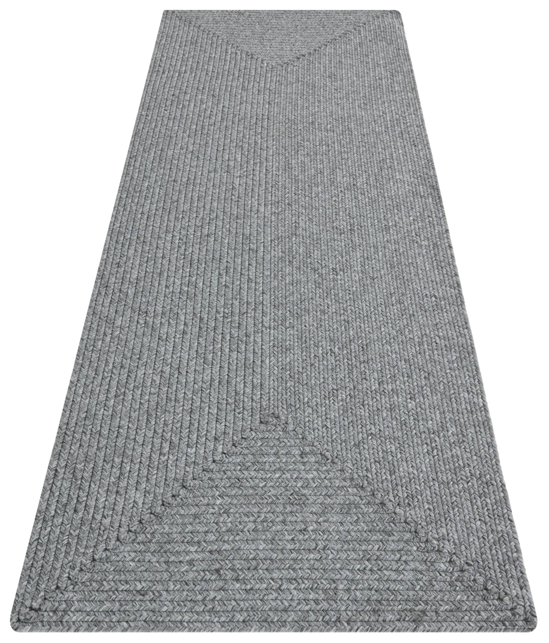 NORTHRUGS Läufer »Trenzado«, rechteckig, 10 mm Höhe, In- & Outdoor, Handmade-Look, Gewebt, Wetterfest, Balkon, Wohnzimmer von NORTHRUGS