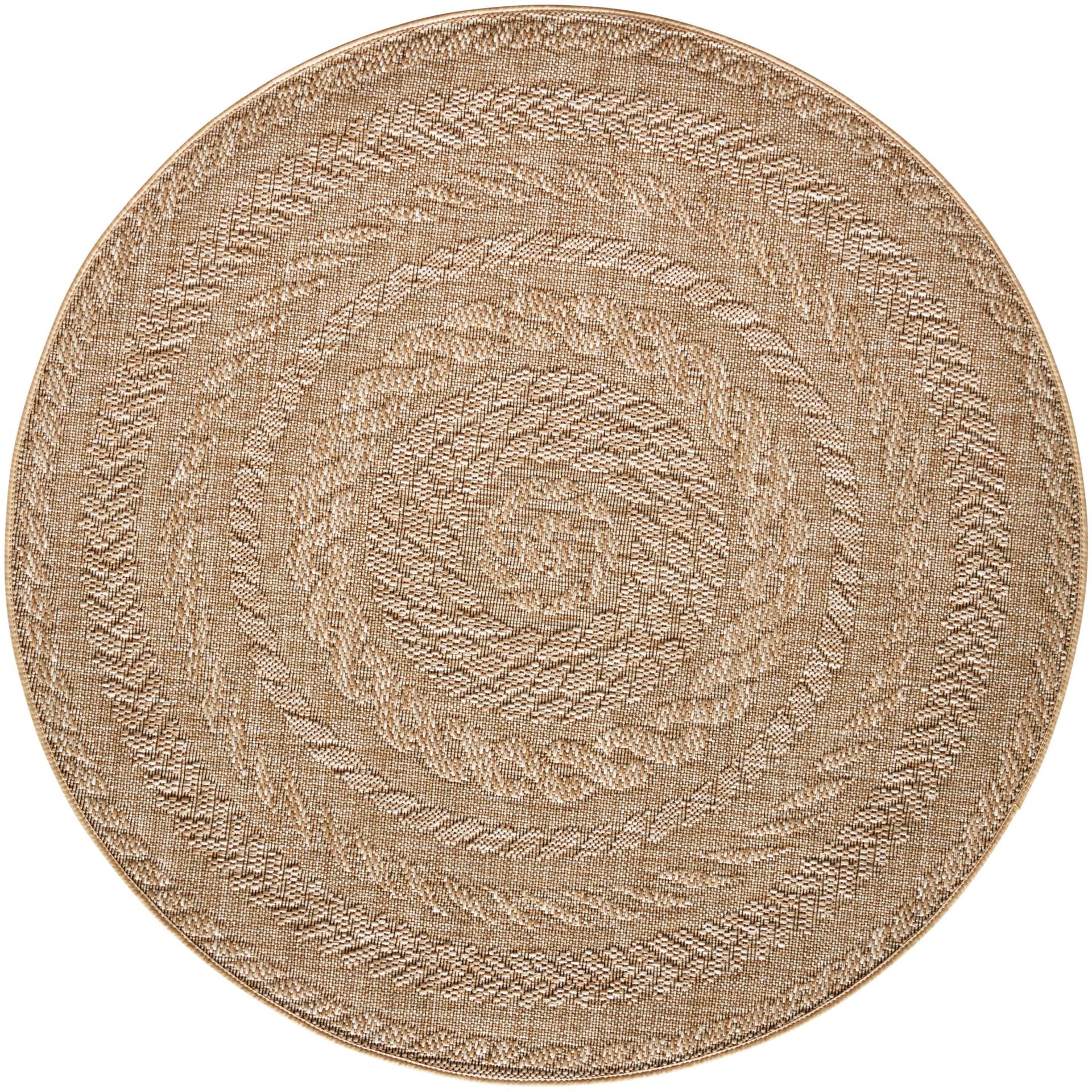 NORTHRUGS Teppich »Almendro«, rund, 6 mm Höhe, Sisal Optik, Robust, Pflegeleicht, Flachgewebe von NORTHRUGS