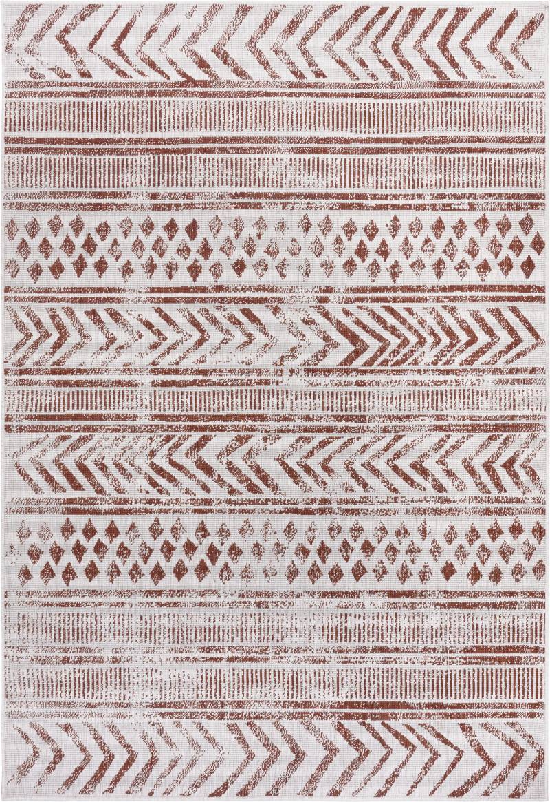 NORTHRUGS Teppich »BIRI Wendeteppich«, rechteckig, 5 mm Höhe, In-& Outdoor, Wetterfest, Balkon, Garten, Wohnzimmer, Wasserfest, Boho von NORTHRUGS