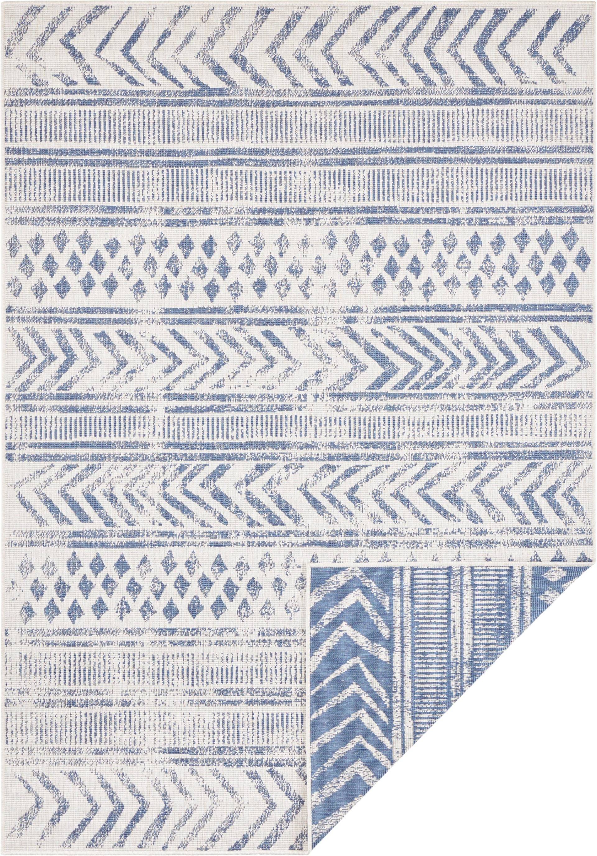 NORTHRUGS Teppich »BIRI Wendeteppich«, rechteckig, In-& Outdoor, Wetterfest, Balkon, Garten, Wohnzimmer, Wasserfest, Boho von NORTHRUGS