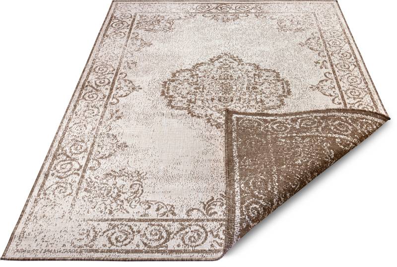 NORTHRUGS Teppich »CEBU Wendeteppich«, rechteckig, In-& Outdoor, Wetterfest, Balkon, Wohnzimmer, Wasserfest, Orientalisch von NORTHRUGS