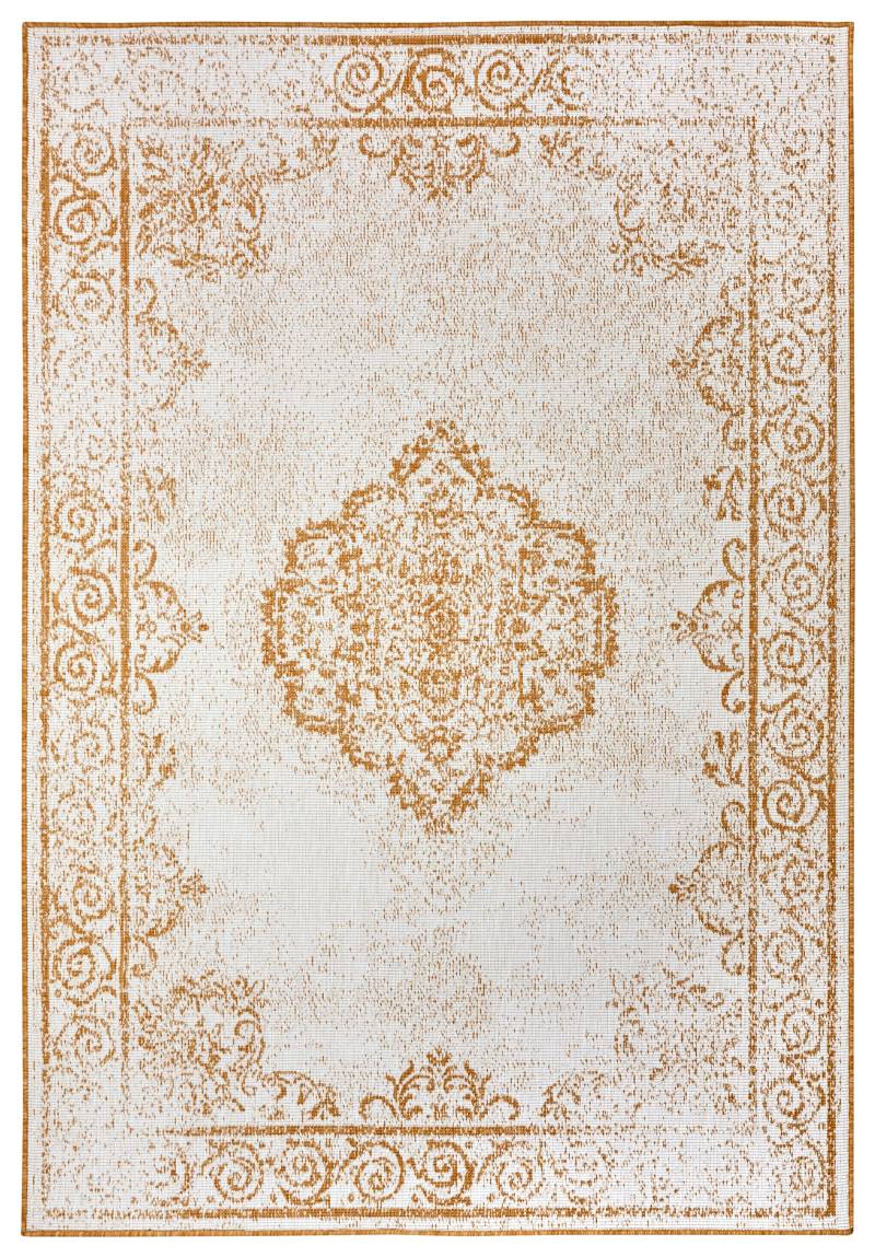 NORTHRUGS Teppich »CEBU Wendeteppich«, rechteckig, 5 mm Höhe, In-& Outdoor, Wetterfest, Balkon, Wohnzimmer, Wasserfest, Orientalisch von NORTHRUGS