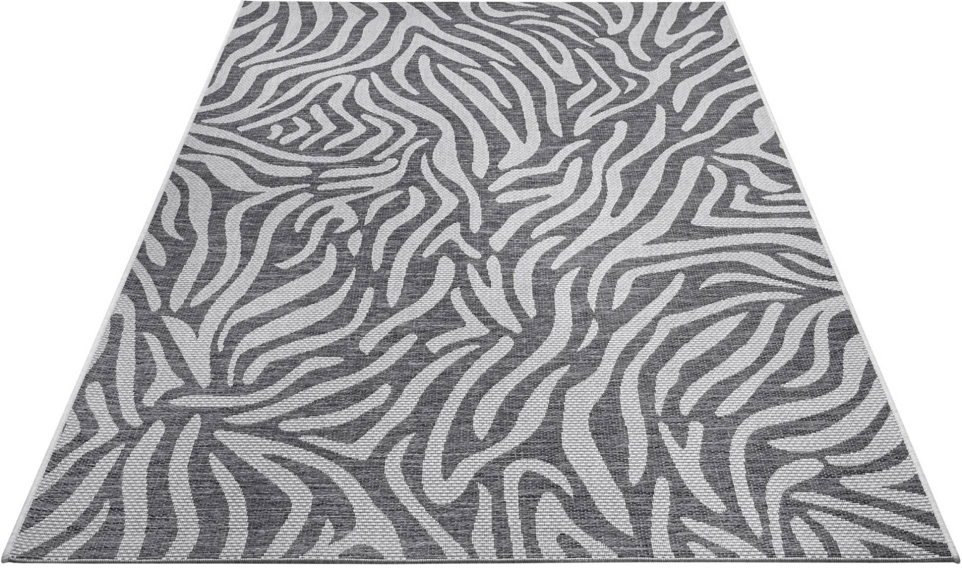 NORTHRUGS Teppich »Cebra«, rechteckig, Flachgewebe Zebra Design, gekettelt, Robust, Pflegeleicht von NORTHRUGS