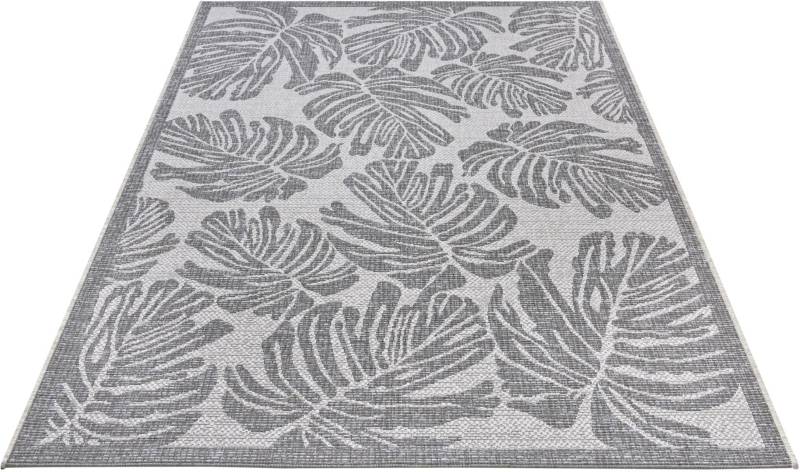 NORTHRUGS Teppich »Monstera«, rechteckig, Flachgewebe Florales Design, gekettelt, Robust, Pflegeleicht von NORTHRUGS