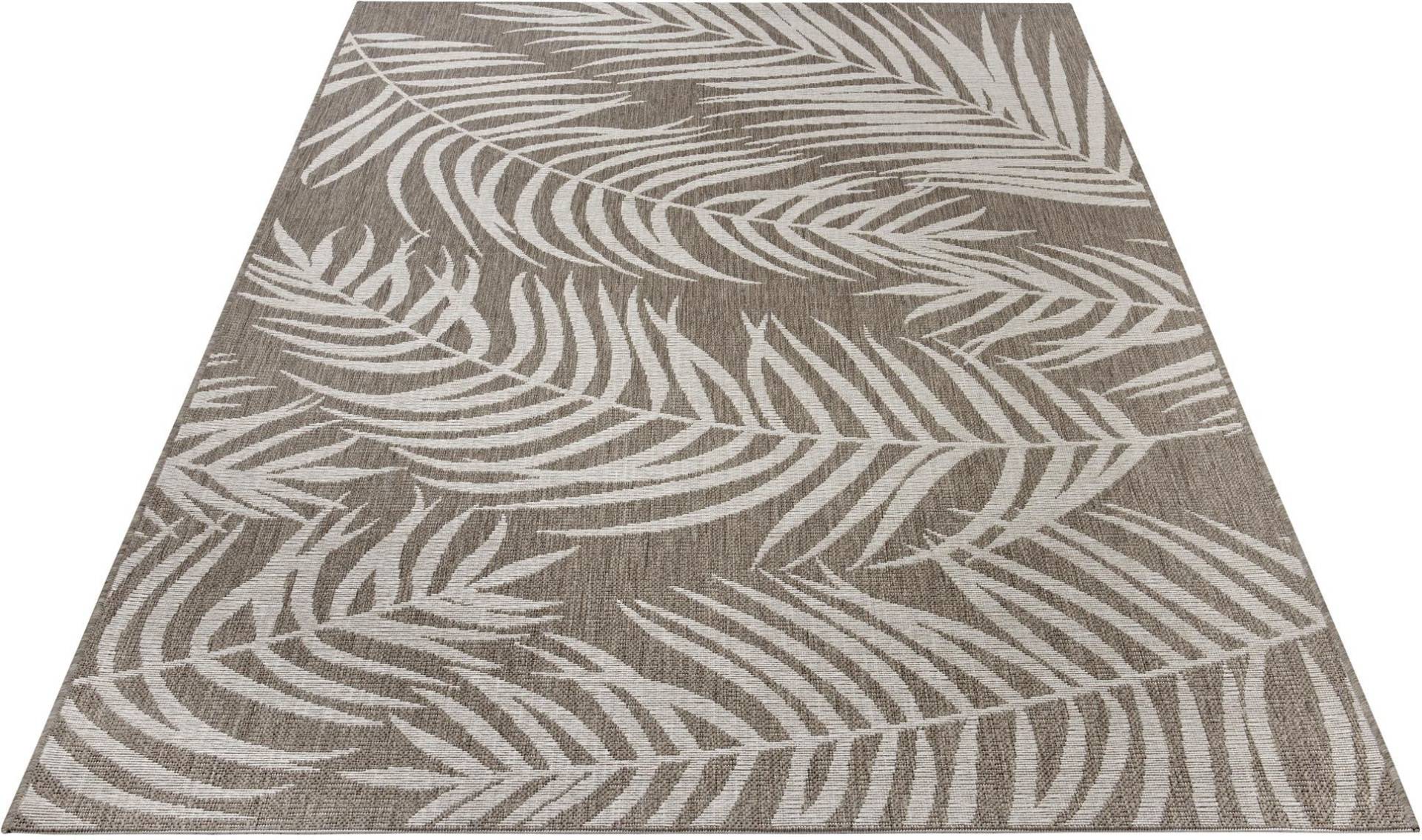 NORTHRUGS Teppich »Palmera«, rechteckig, Flachgewebe Florales Design, gekettelt, Robust, Pflegeleicht von NORTHRUGS