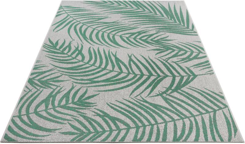 NORTHRUGS Teppich »Palmera«, rechteckig, Flachgewebe Florales Design, gekettelt, Robust, Pflegeleicht von NORTHRUGS