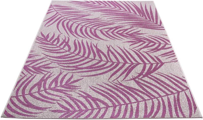 NORTHRUGS Teppich »Palmera«, rechteckig, Flachgewebe Florales Design, gekettelt, Robust, Pflegeleicht von NORTHRUGS