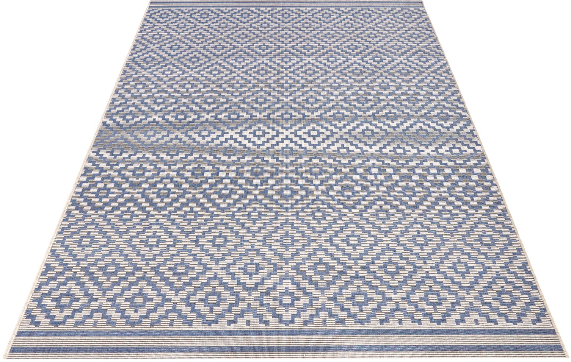 NORTHRUGS Teppich »Raute«, rechteckig, In-& Outdoor, Wetterfest, Balkon, Garten, Wohnzimmer, Terrasse, Raute von NORTHRUGS