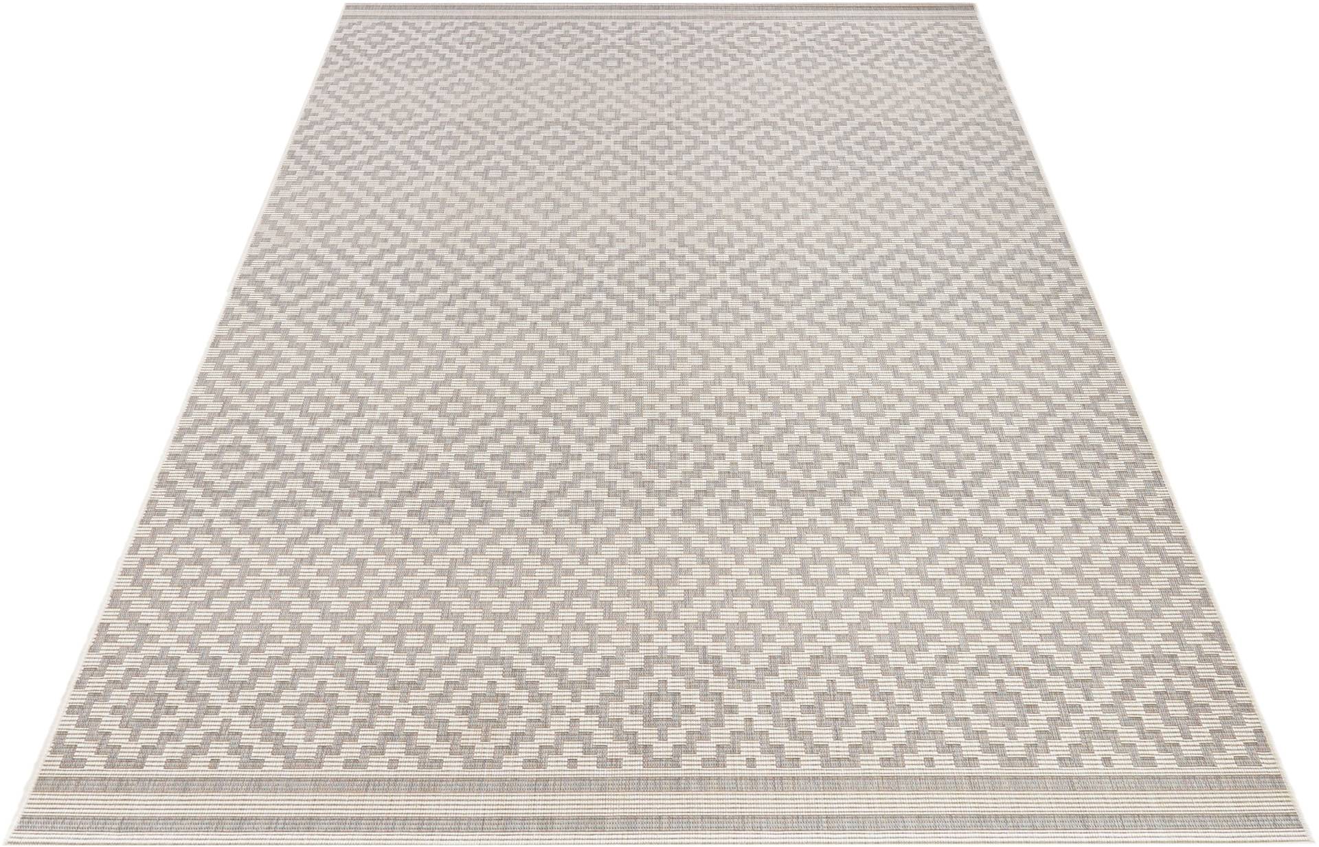 NORTHRUGS Teppich »Raute«, rechteckig, In-& Outdoor, Wetterfest, Balkon, Garten, Wohnzimmer, Terrasse, Raute von NORTHRUGS