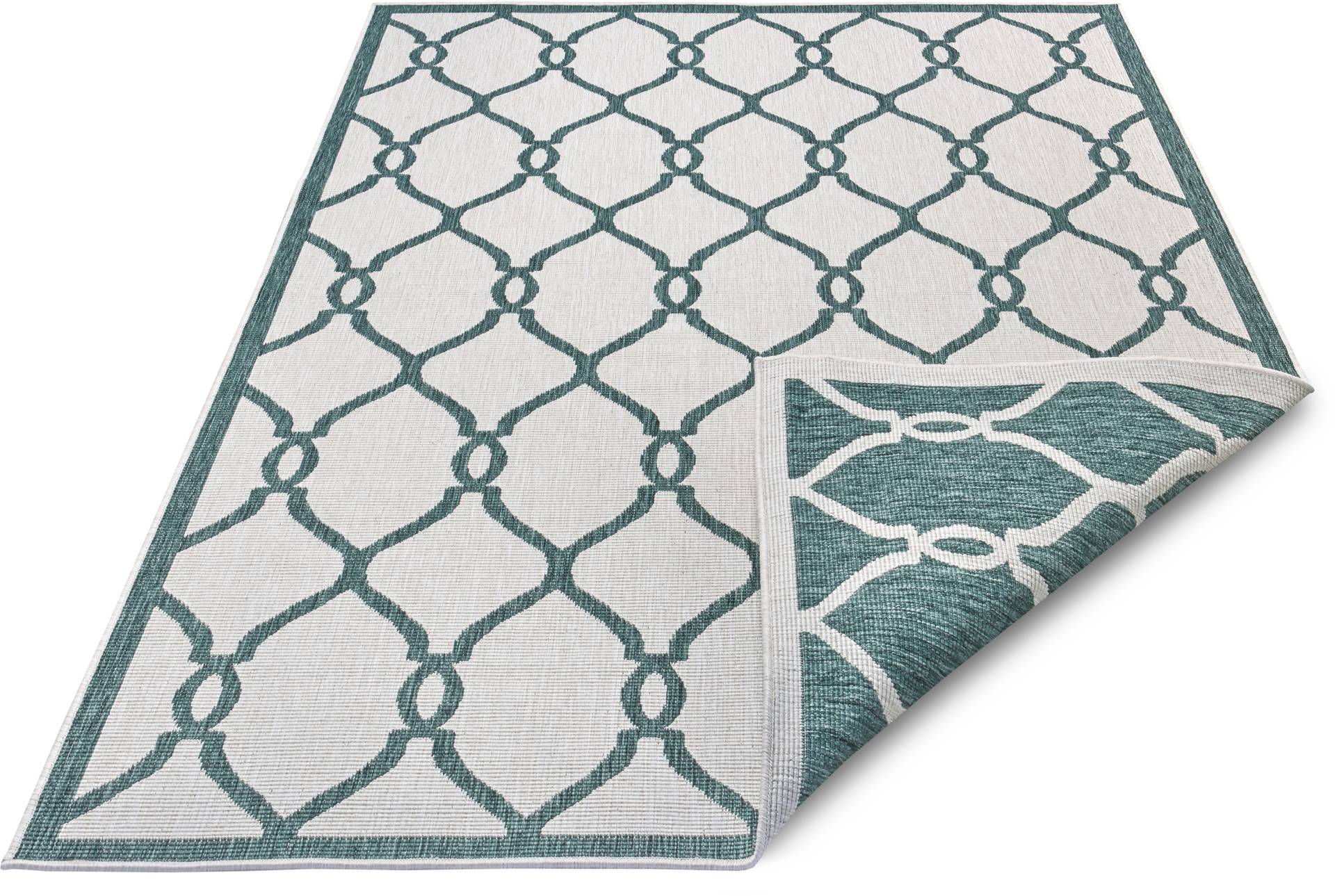 NORTHRUGS Teppich »Rimini«, rechteckig, In-und Outdoor geeignet, Robust, Pflegeleicht, Flachgewebe, Wendbar von NORTHRUGS