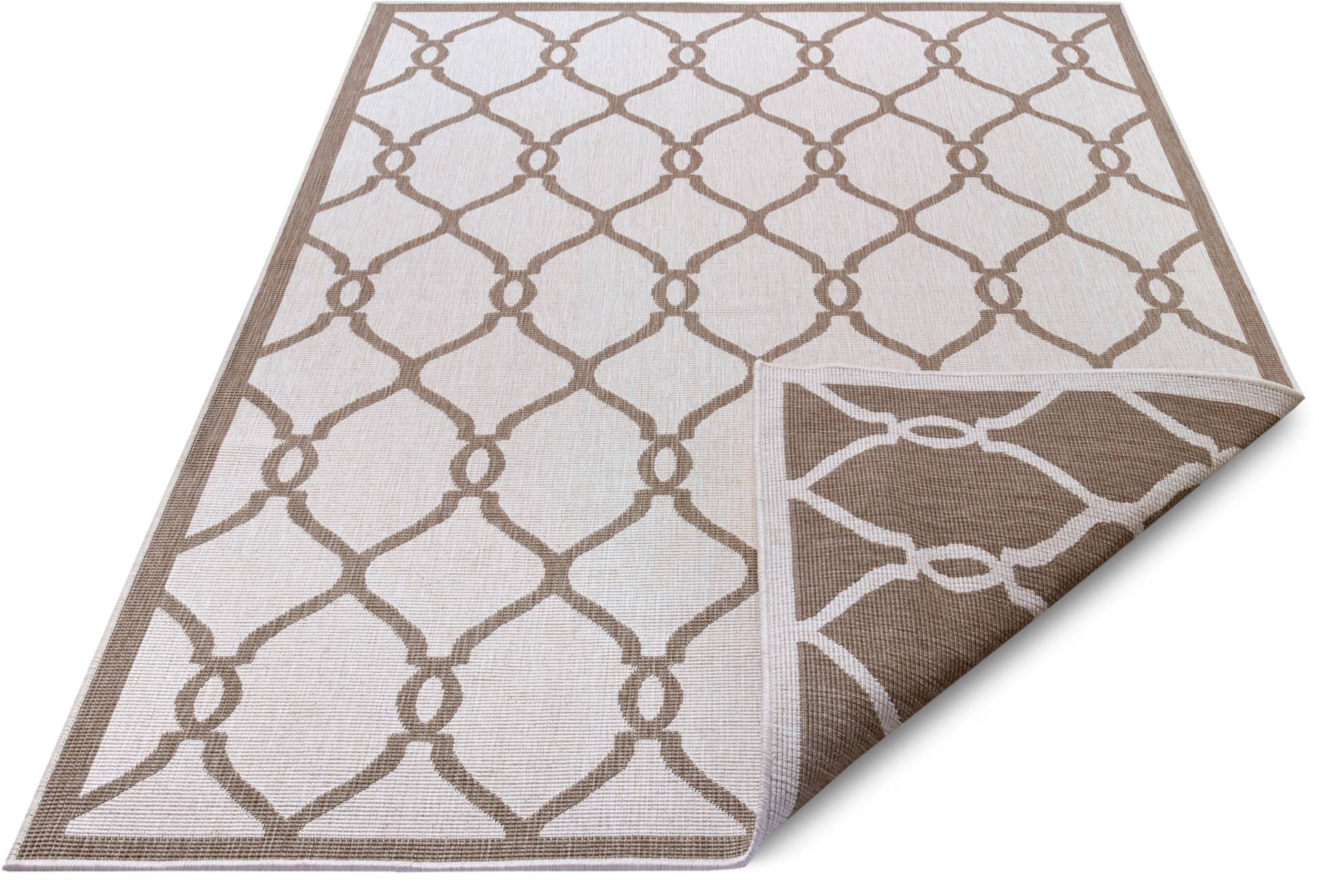 NORTHRUGS Teppich »Rimini«, rechteckig, In-und Outdoor geeignet, Robust, Pflegeleicht, Flachgewebe, Wendbar von NORTHRUGS