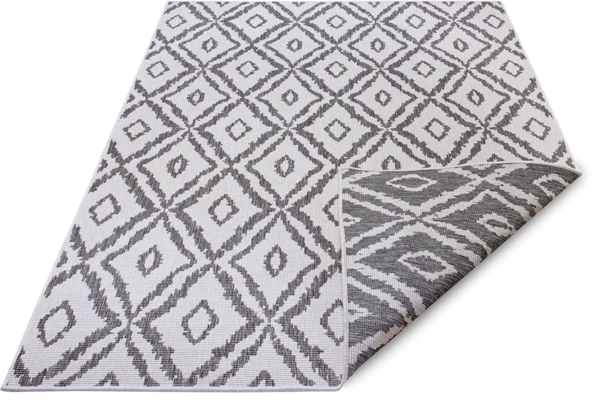 NORTHRUGS Teppich »Rio«, rechteckig, Rauten Design, Robust, Pflegeleicht, Flachgewebe, Wendbar von NORTHRUGS