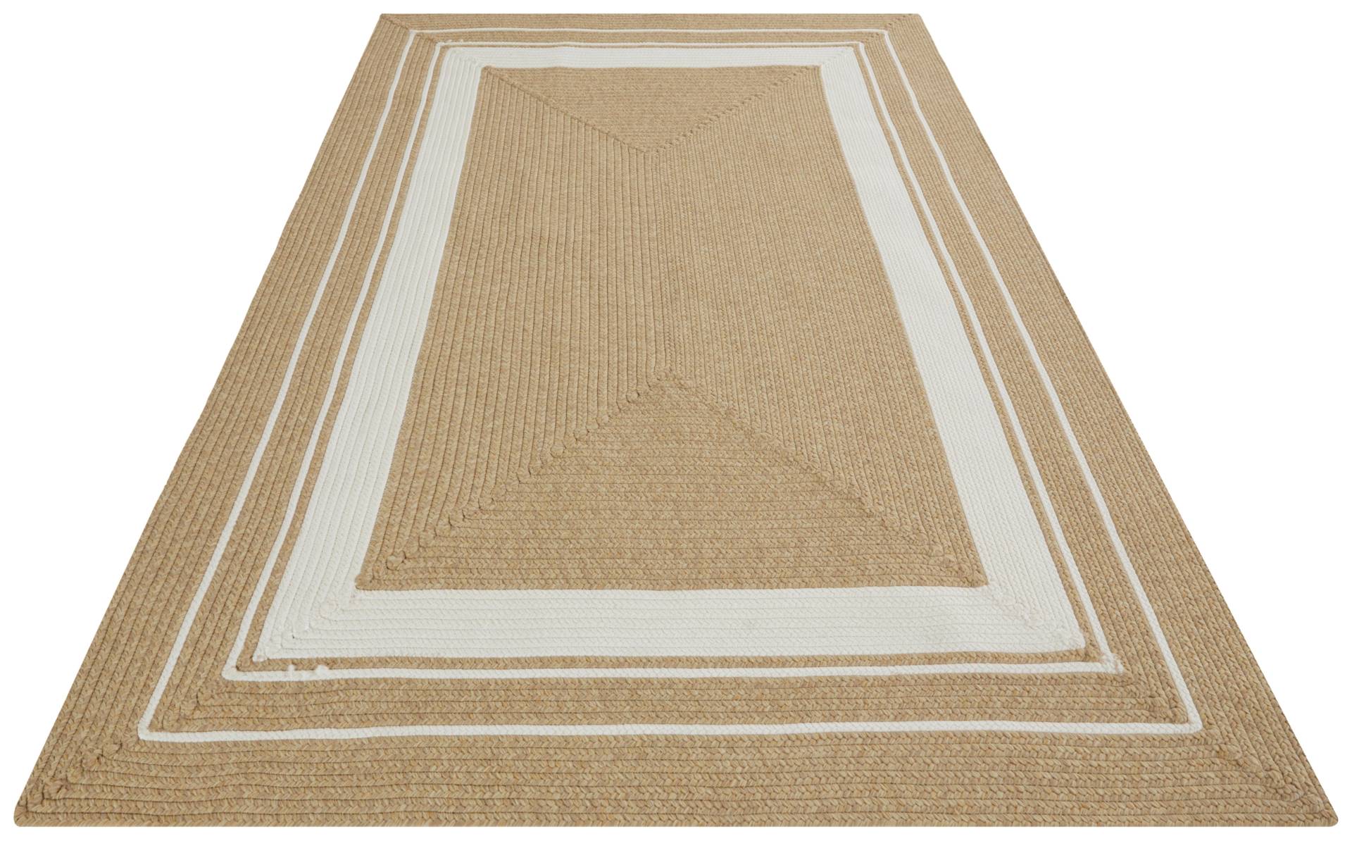 NORTHRUGS Teppich »Trenzado«, rechteckig, 10 mm Höhe, In- & Outdoor, Handmade-Look, Gewebt, Wetterfest, Balkon, Wohnzimmer von NORTHRUGS