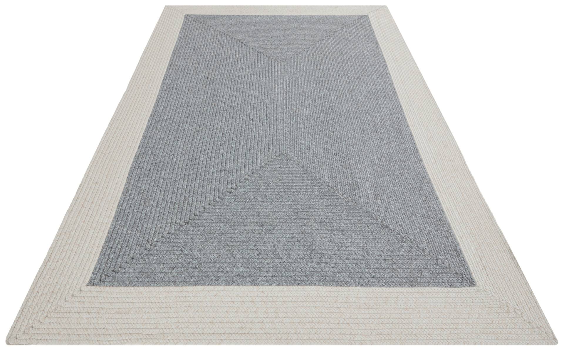 NORTHRUGS Teppich »Trenzado«, rechteckig, 10 mm Höhe, In- & Outdoor, Handmade-Look, Gewebt, Wetterfest, Balkon, Wohnzimmer von NORTHRUGS