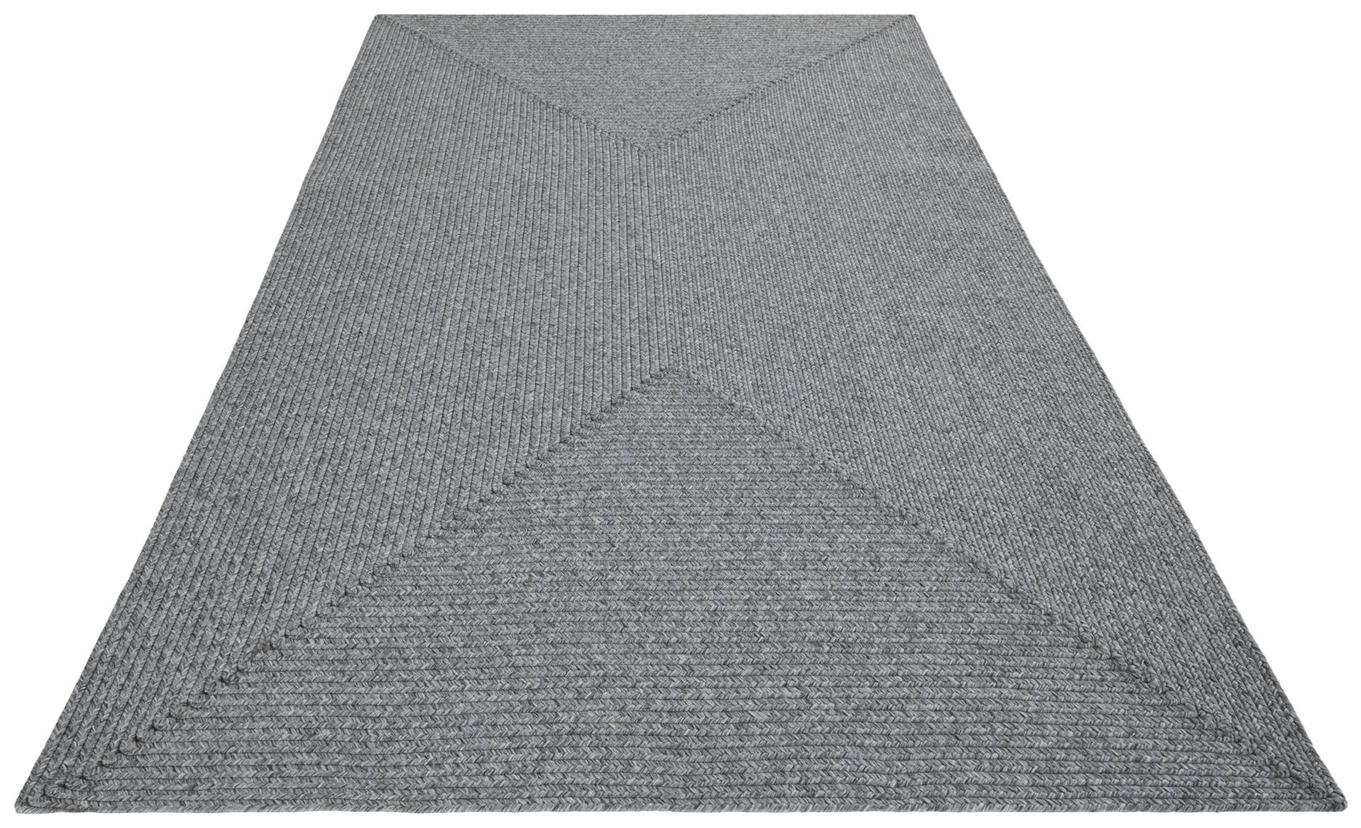 NORTHRUGS Teppich »Trenzado«, rechteckig, 10 mm Höhe, In- & Outdoor, Handmade-Look, Läufer, Wetterfest, Balkon, Wohnzimmer von NORTHRUGS