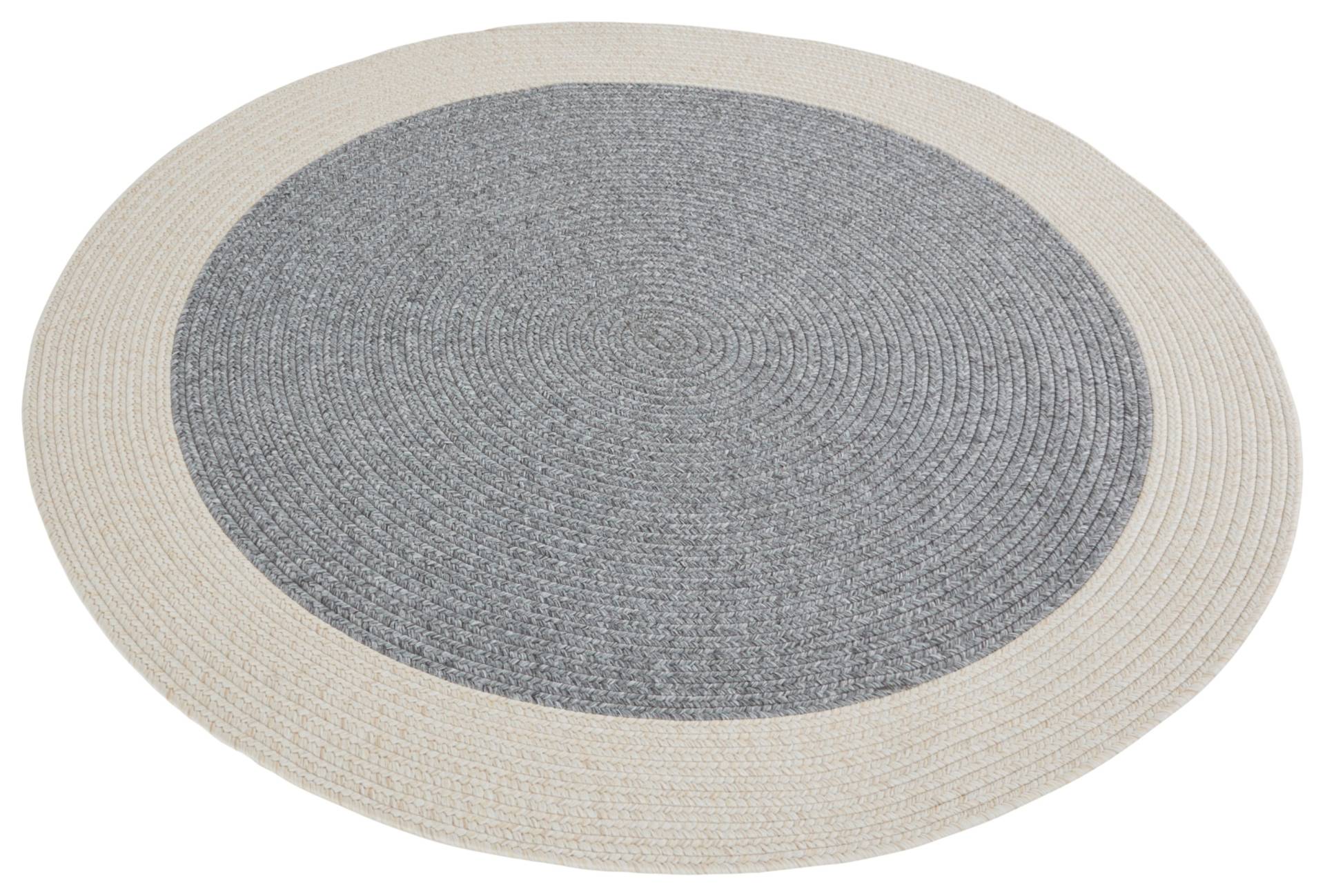 NORTHRUGS Teppich »Trenzado«, rund, 10 mm Höhe, In- & Outdoor, Handmade-Look, Gewebt, Wetterfest, Balkon, Wohnzimmer von NORTHRUGS