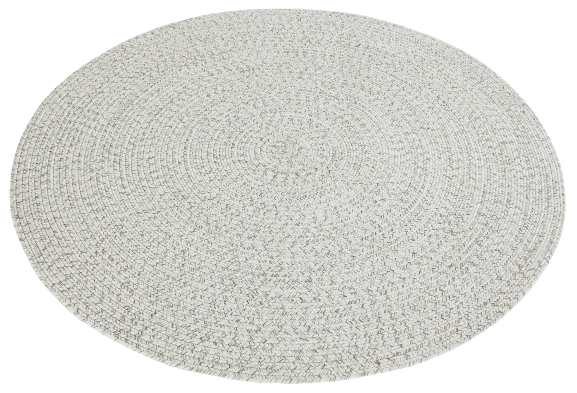 NORTHRUGS Teppich »Trenzado«, rund, 10 mm Höhe, In- & Outdoor, Handmade-Look, Gewebt, Wetterfest, Balkon, Wohnzimmer von NORTHRUGS