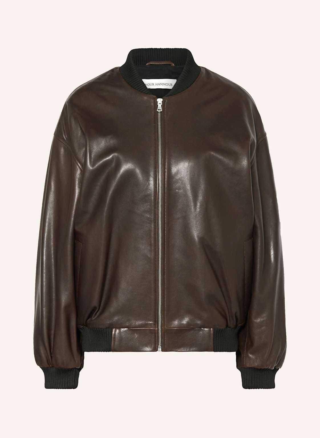 Nour Hammour Lederblouson Marly braun Nour Hammour Lederblouson Marly braun von NOUR HAMMOUR