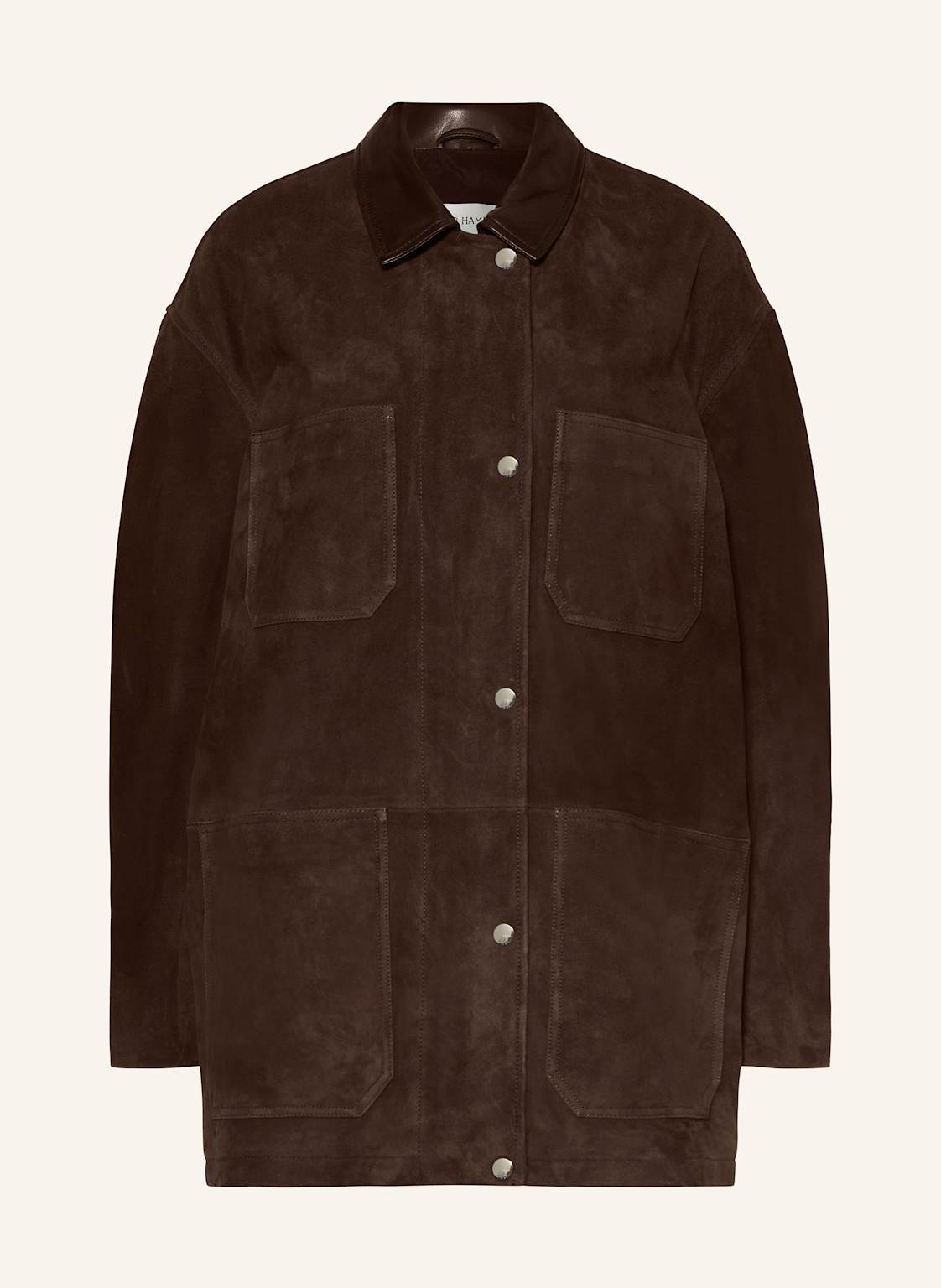Nour Hammour Lederjacke Barn braun Nour Hammour Lederjacke Barn braun von NOUR HAMMOUR