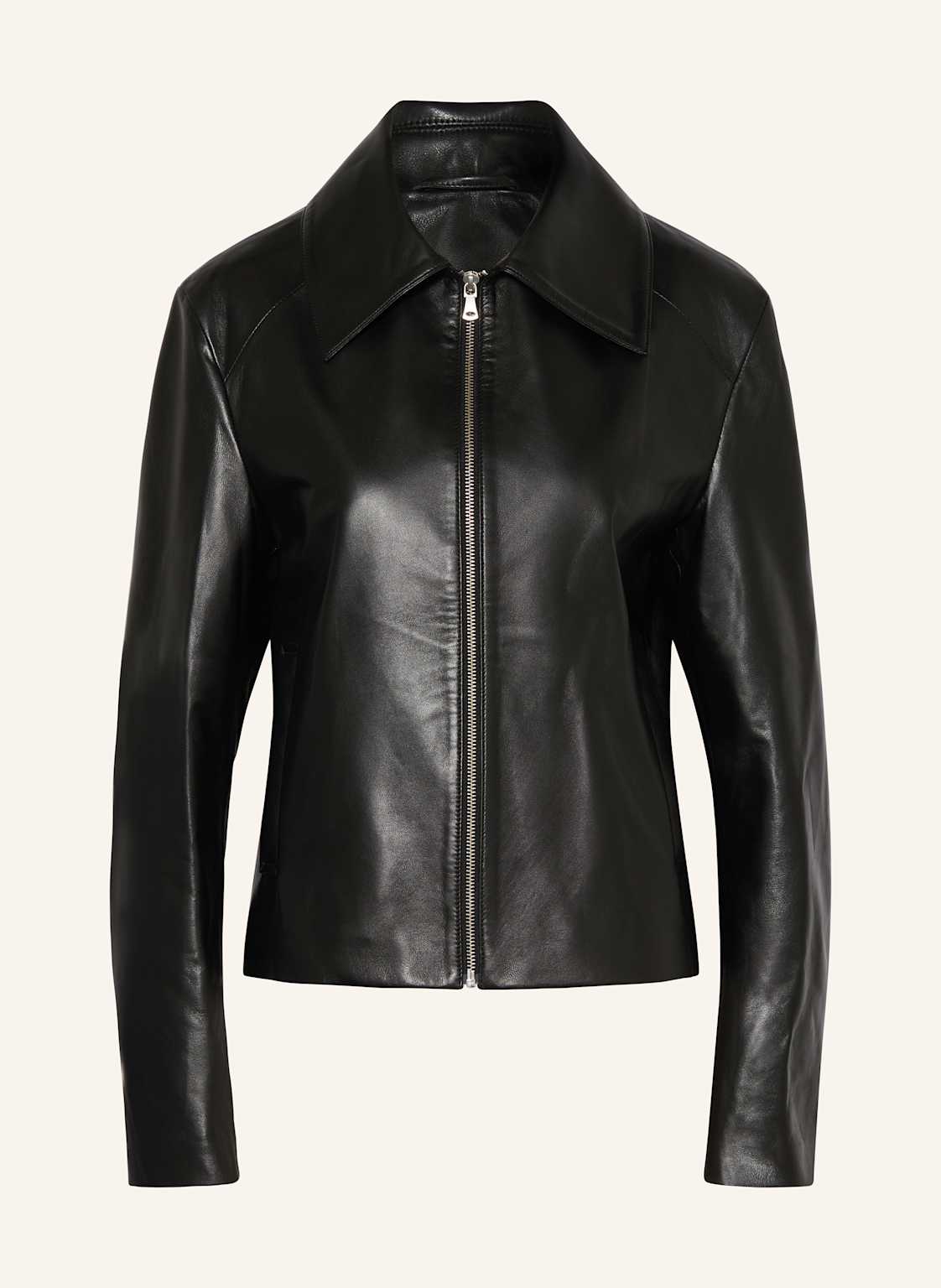 Nour Hammour Lederjacke Manen schwarz von NOUR HAMMOUR