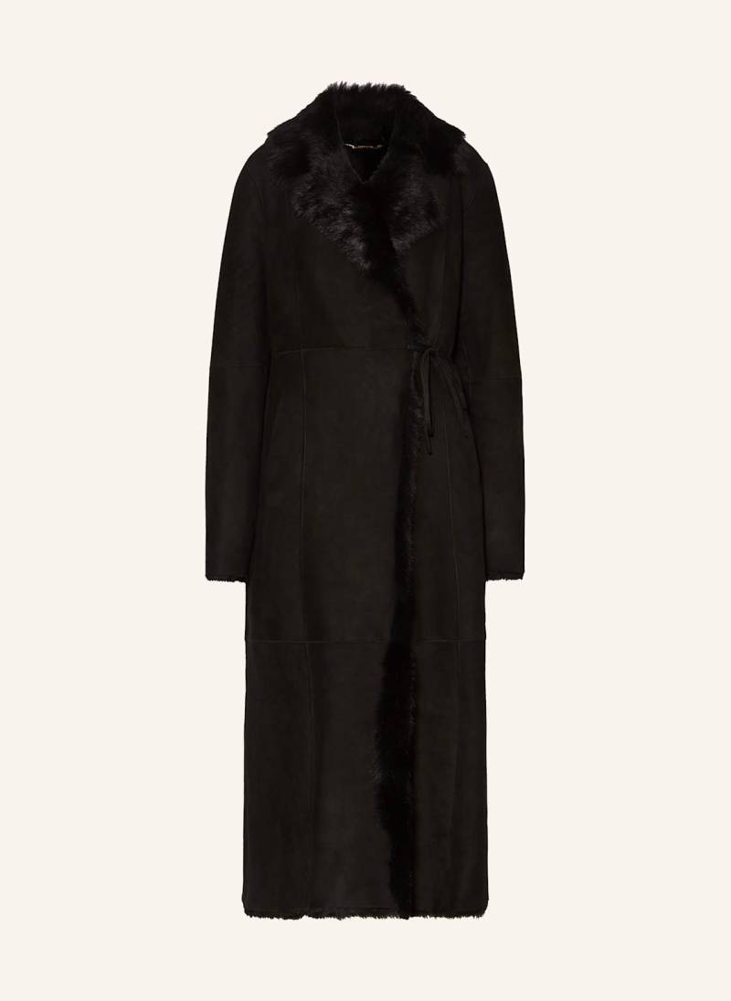 Nour Hammour Ledermantel Joni schwarz von NOUR HAMMOUR