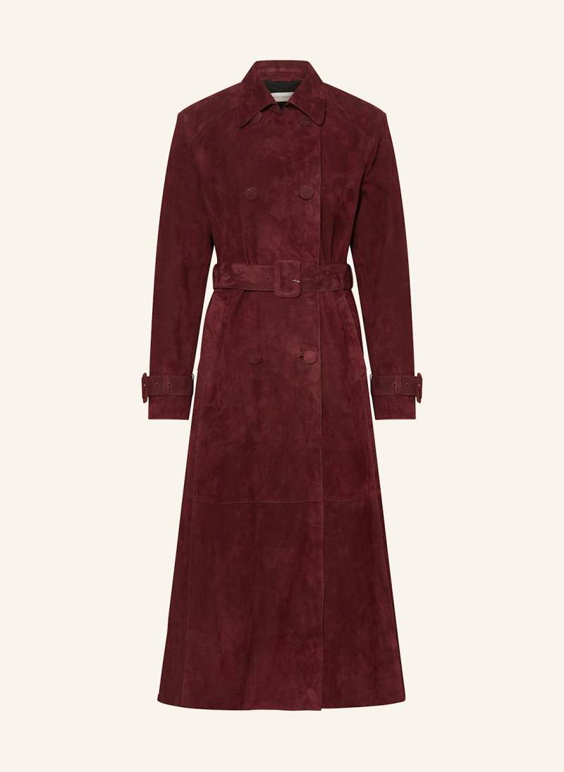 Nour Hammour Ledermantel Tate rot von NOUR HAMMOUR