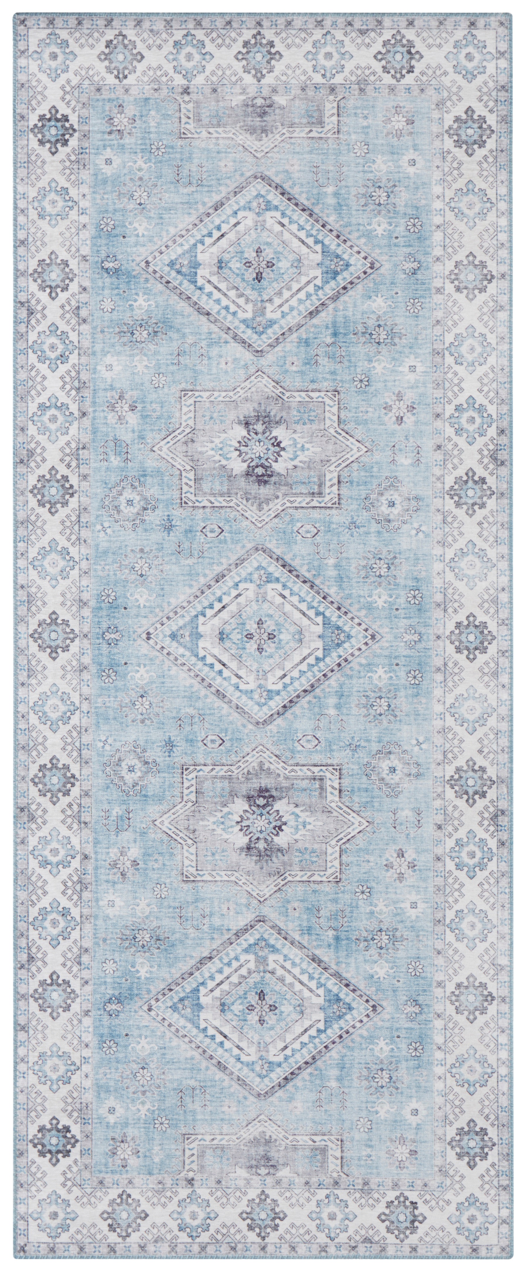 NORTHRUGS Teppich »Gratia«, rechteckig, 5 mm Höhe, Orientalisch, Vintage, Flachgewebe, Läufer, Wohnzimmer, Schlafzimmer von NORTHRUGS