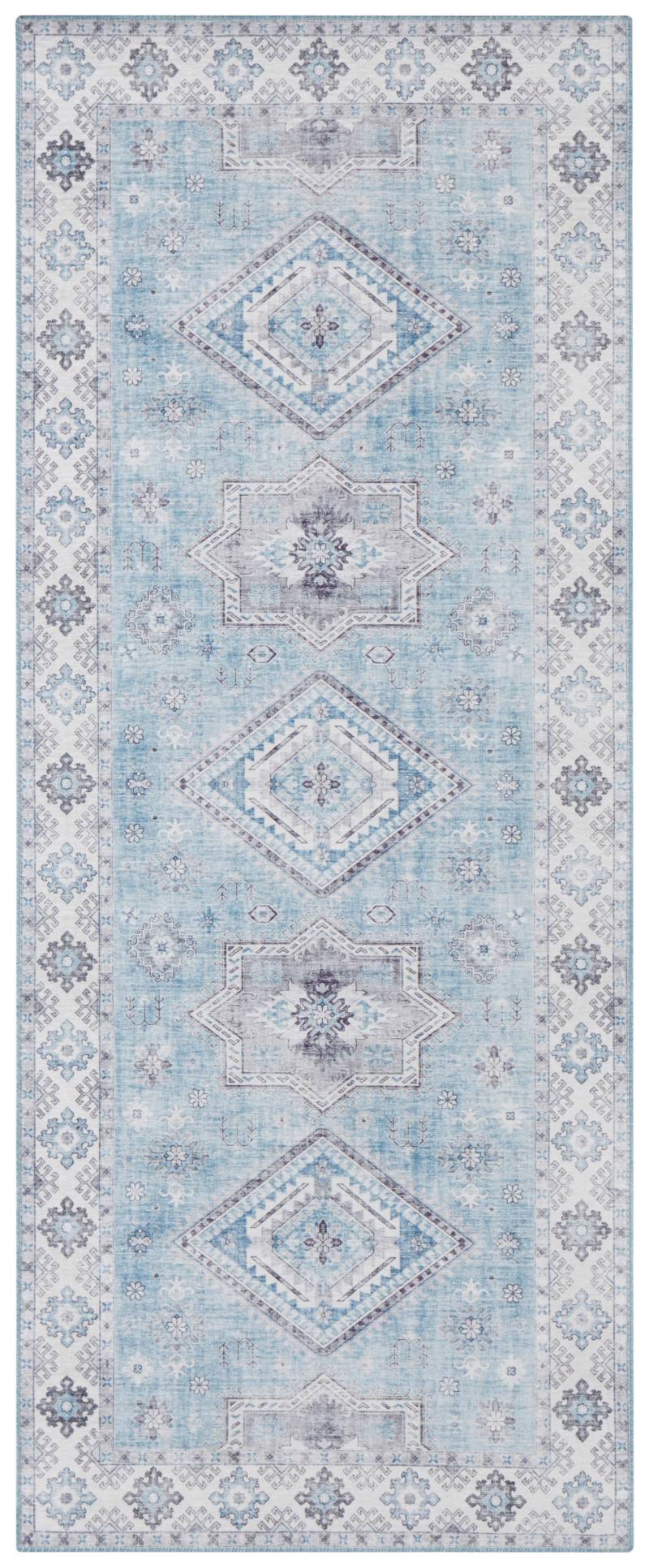 NORTHRUGS Teppich »Gratia«, rechteckig, 5 mm Höhe, Orientalisch, Vintage, Flachgewebe, Läufer, Wohnzimmer, Schlafzimmer von NORTHRUGS