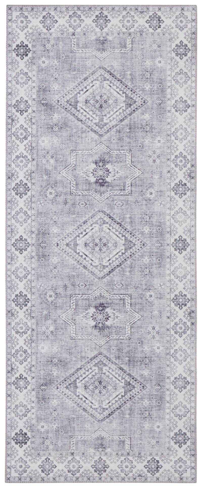 NORTHRUGS Teppich »Gratia«, rechteckig, 5 mm Höhe, Orientalisch, Vintage, Flachgewebe, Läufer, Wohnzimmer, Schlafzimmer von NORTHRUGS