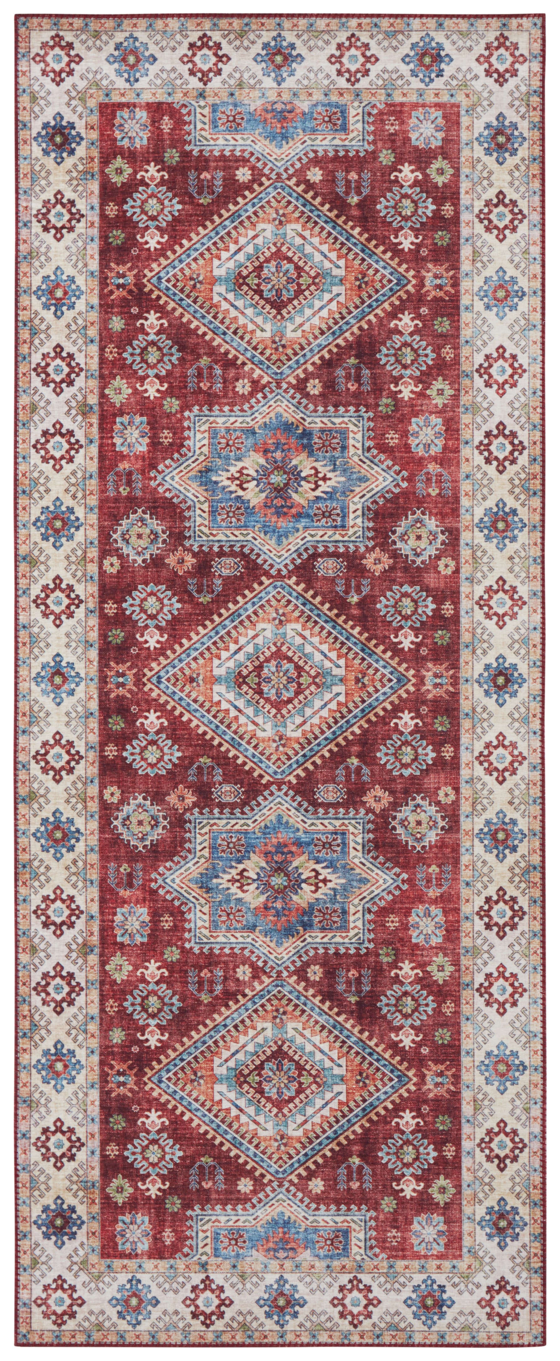 NORTHRUGS Teppich »Gratia«, rechteckig, 5 mm Höhe, Orientalisch, Vintage, Flachgewebe, Läufer, Wohnzimmer, Schlafzimmer NORTHRUGS Teppich »Gratia«, rechteckig, 5 mm Höhe, Orientalisch, Vintage, Flachgewebe, Läufer, Wohnzimmer, Schlafzimmer von NORTHRUGS