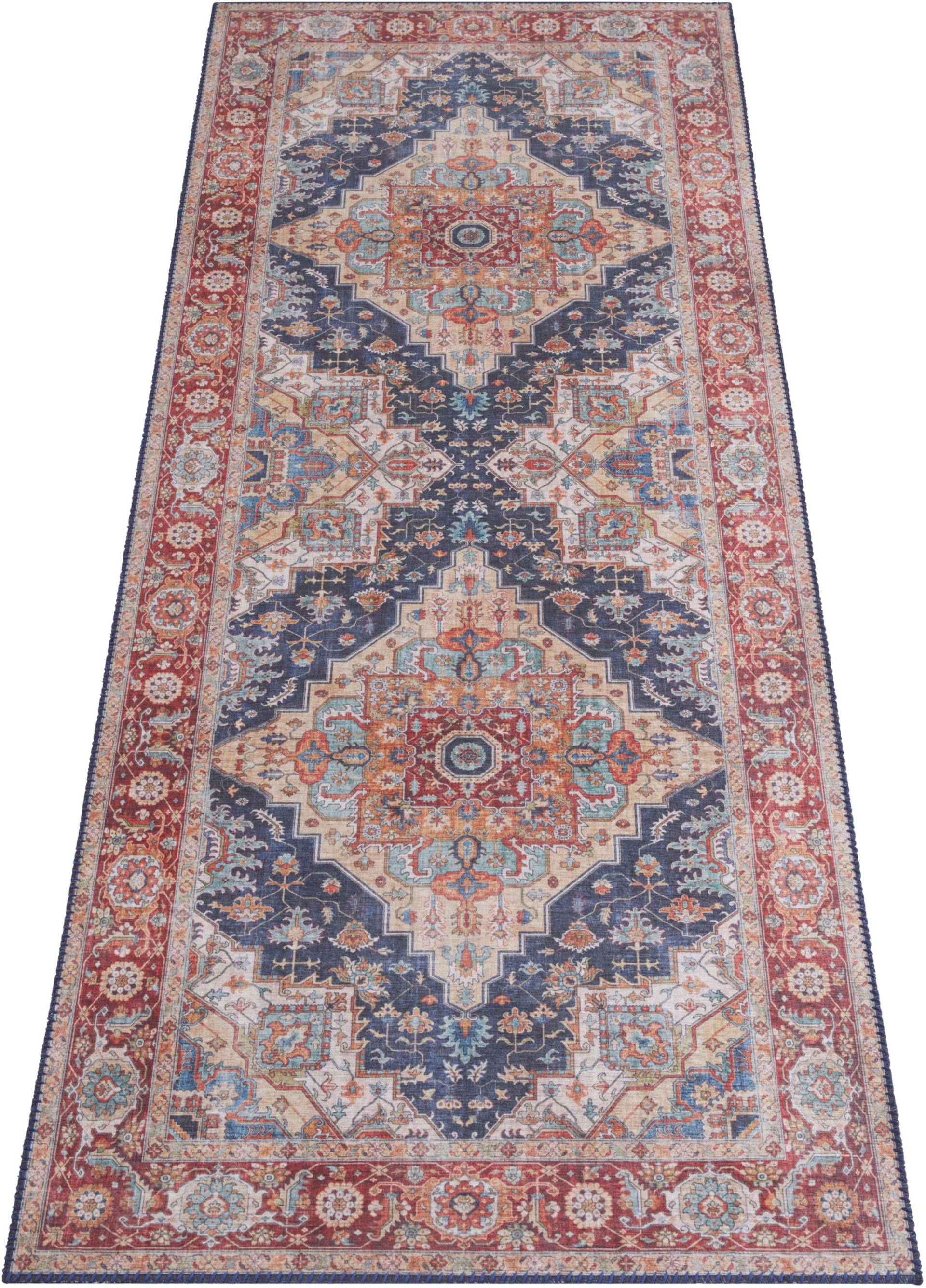 NORTHRUGS Teppich »Sylla«, rechteckig, 5 mm Höhe, Orientalisch, Läufer, Vintage, Wohnzimmer, Schlafzimmer, Esszimmer NORTHRUGS Teppich »Sylla«, rechteckig, 5 mm Höhe, Orientalisch, Läufer, Vintage, Wohnzimmer, Schlafzimmer, Esszimmer von NORTHRUGS