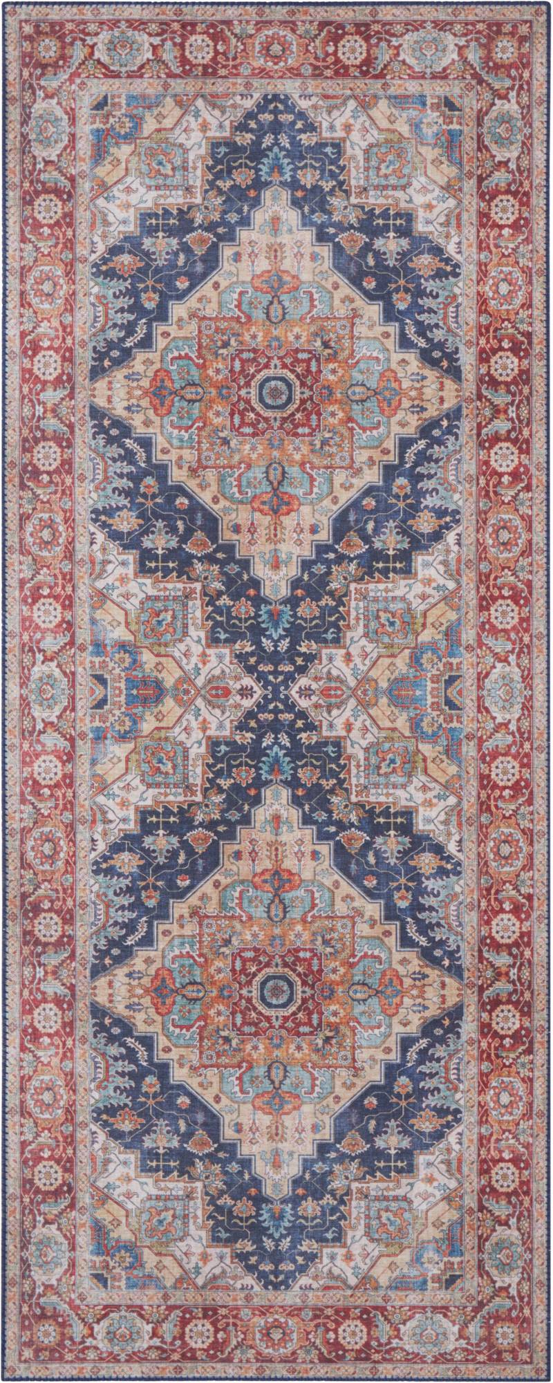 NORTHRUGS Teppich »Sylla«, rechteckig, 5 mm Höhe, Orientalisch, Läufer, Vintage, Wohnzimmer, Schlafzimmer, Esszimmer von NORTHRUGS